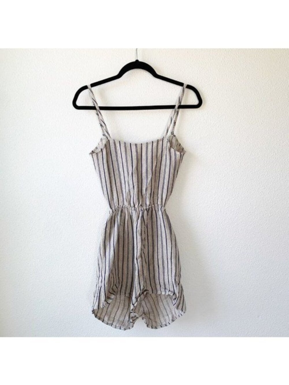 Urban Outfitters Tie-Back Yarn Dyed Romper Women's X-Small XS NWOT